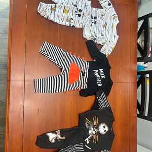 Cat & Jack Black and White Monster Skeleton Set